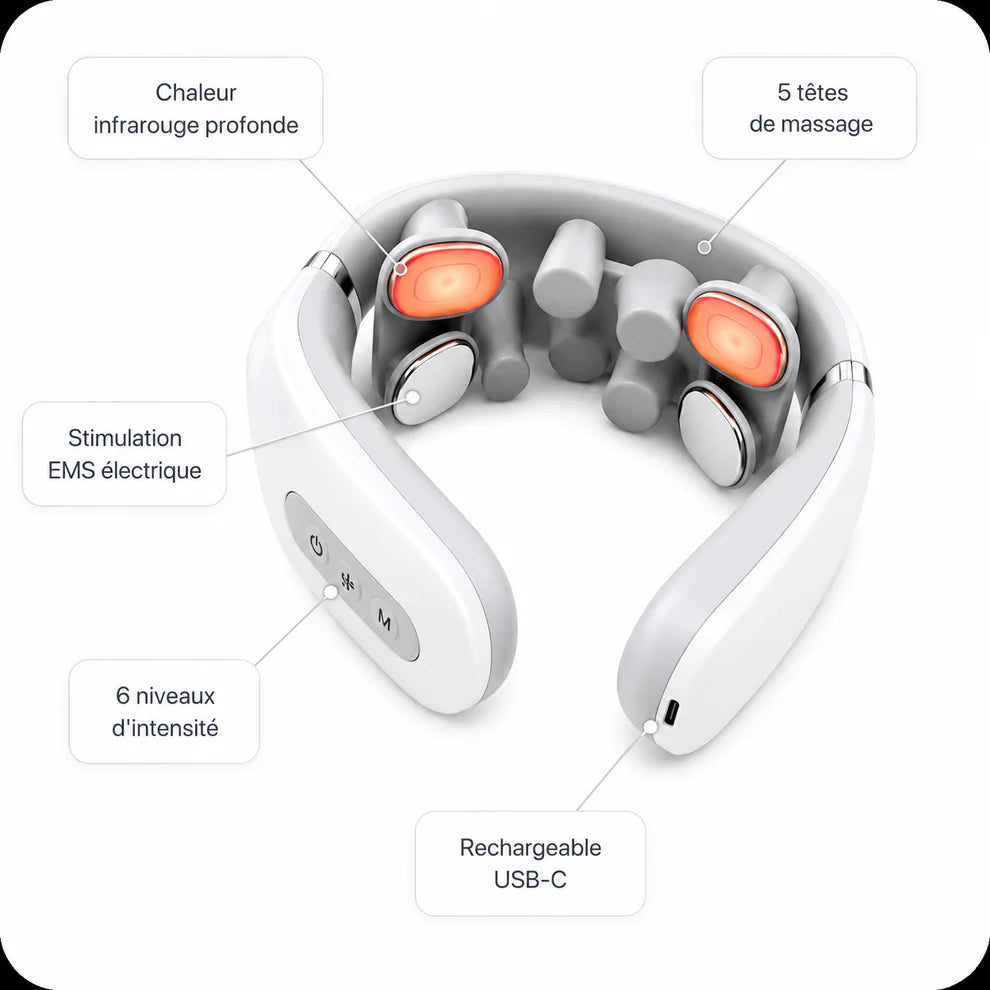 CerviFlow™ — EMS Cervical Massager with Infrared Heat