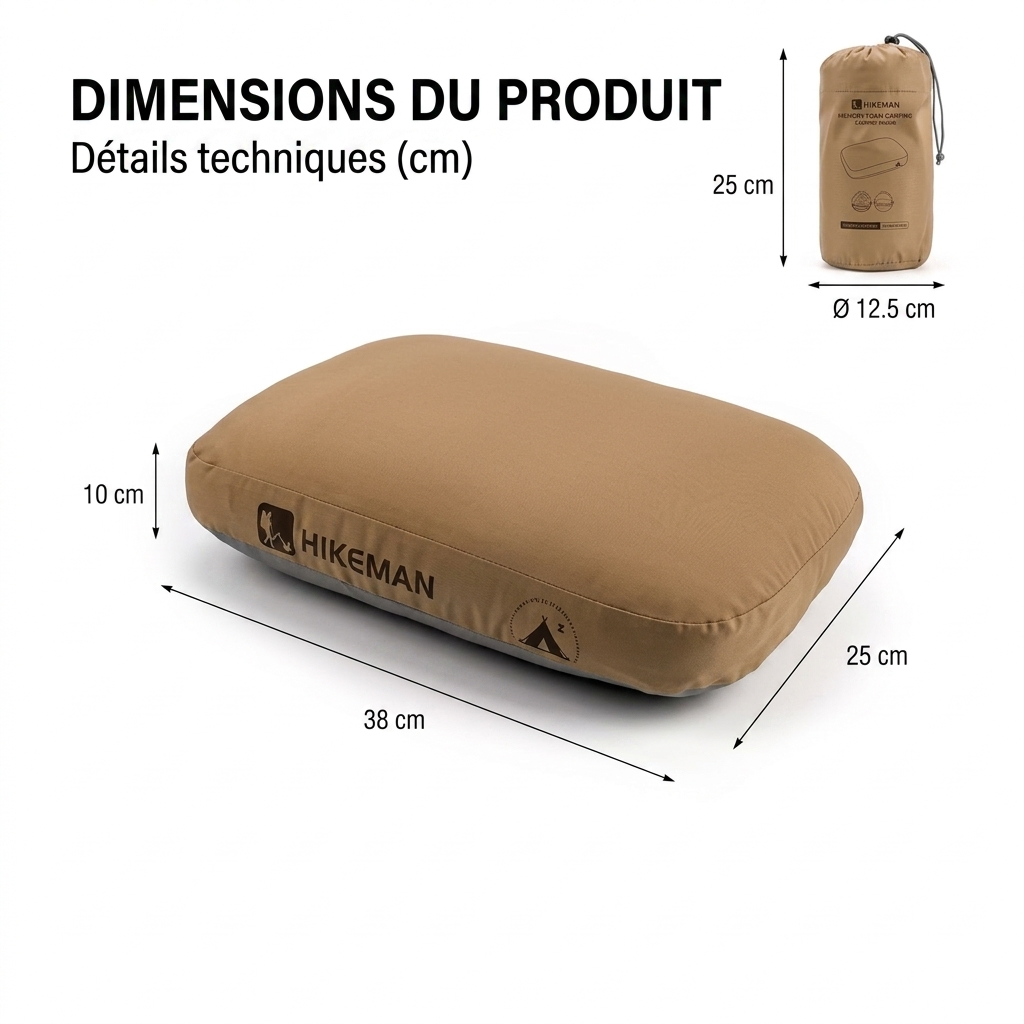 Oreiller de Voyage Compact